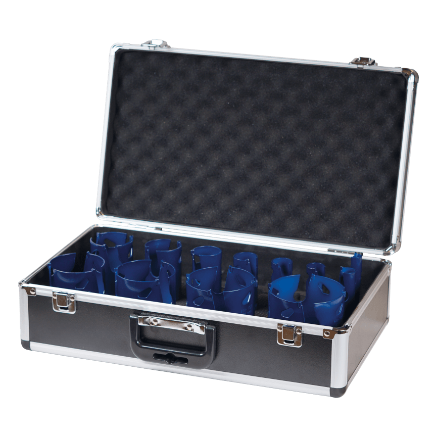 MULTI TIPPED HOLE SAW SET 12 HOLE SAWS