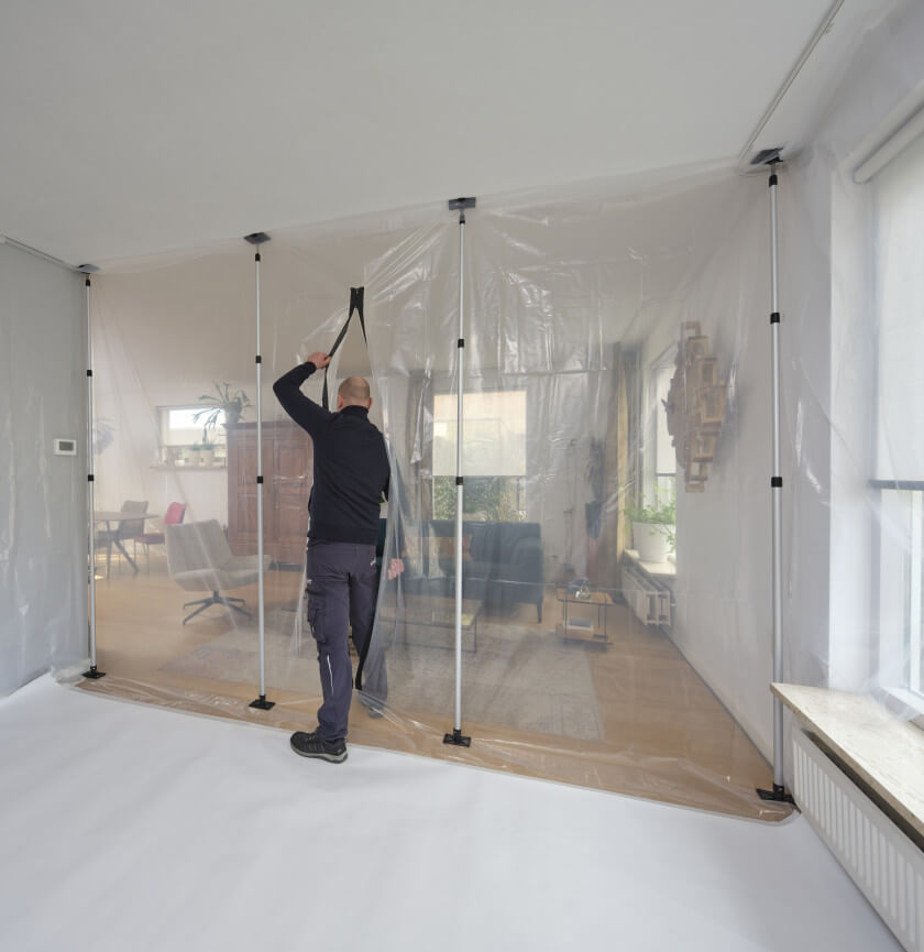REMOVABLE DUST WALL